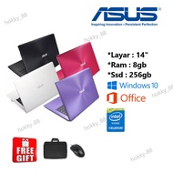 Laptop Asus X453 /Celeron/RAM 8gb/ SSD 128gb/ FREE MOUSE/Laptop Murah