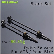 HITAM Risk Quick Release Titanium Alloy Carbon Fiber QR Bicycle Roadbike QR MTB Bike Black