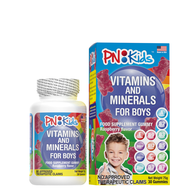PN KIDS Vitamins and Minerals for Boys Raspberry Flavor 30 Gummies