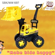 TOYS SBK 697 CHILDREN'S TOY CAR TRUCK BEKO EXCAVATOR AND CHILDREN'S PUSH