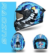 LVS 701 Full Face Helmet Motorcycle Helmet Double Lens Built-in Sun Visor Racing topi keledar motosikal