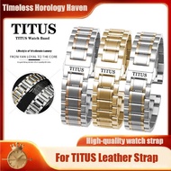 TITUS TITUS TITUS TITUS Eternal Series Men Women Watch Strap Steel Band Solid Stainless Steel Butter