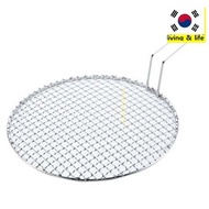 Korean round Stainless steel BBQ Grill / Stainless steel BBQ Grill net 숯불로스타 원형석쇠