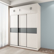 Nordic Wardrobe Modern Minimalist Bedroom Overall Assembly Wooden2Sliding Door Wardrobe Cabinet3Sliding Door Wardrobe