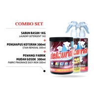 [ LAUNDRY ] COMBO RM99 + FREE REFILL Sabun + Spray Kotoran + Pewangi / Laundry Detergent #DELOURVA