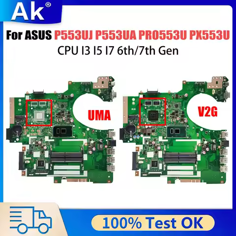For ASUS PRO553U PX553U PE553U P2540UJ P2540UA P2530UJ P553UA P2540U P553U P553UJ Mainboard Laptop M