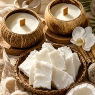 1000g/500g/100g Pure White Coconut Wax, 35.27oz/17.63oz Natural Coconut Wax, DIY Homemade Scented Ca
