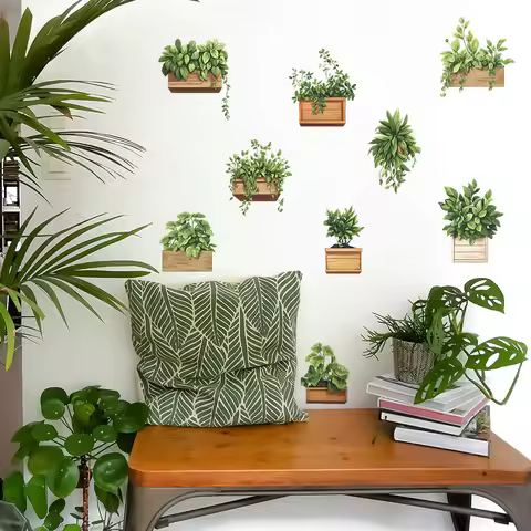Fresh green plant potted plants, bedroom, living room, entrance hall, wardrobe, dormitory, home deco