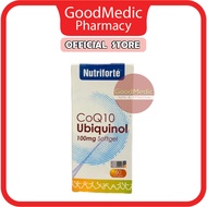 Nutriforte CoQ10 Ubiquinol 100mg Softgel 60 softgel [ Energy booster, Co q10 ]