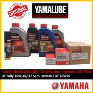 Original Yamalube Engine Oil 4T 10W40 Fully Synthetic / 10W40 Semi Synthetic / 20W50 Mineral Synthetic Yamaha Oil Filter