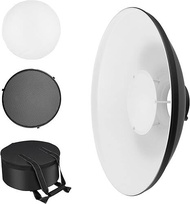 Soonpho แผ่นกระจายแสงแผ่นสะท้อนมาตรฐาน16นิ้ว/42ซม. พร้อมตารางรังผึ้งถุงเท้าและกระเป๋าตัวกระจายสำหรับ