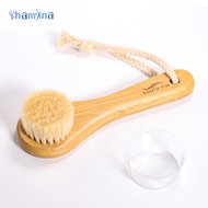 [Shamjina] 5.4 "Wooden Facial Cleansing Brush  Exfoliating Exfoliating Cleansing Brush