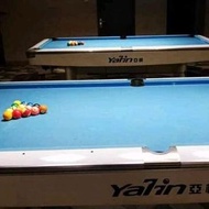 IKN_9 Meja Billiard Yalin 9ft Silver Line White Second Mulus