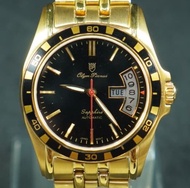 OP olym pianus sapphire นาฬิกาข้อมือผู้ชาย รุ่น 89325-06AM-306 Automatic  เรือนทอง  ( ของแท้ประกันศูนย์ 1 ปี ) NATEETONG