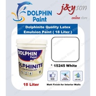 [ 18 Liter ] DOLPHIN Dolphinite Quality Latex Emulsion Paint / Matt Finish ( White 15245 )