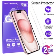 2 Gói Kính Cường Lực Trong Suốt HD Bảo Vệ Màn Hình Cho 16 Pro Max/16 Pro/16/16E & Các Mẫu Cũ Hơn (Dò