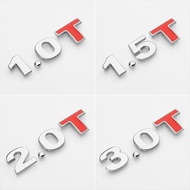 Car displacement label 1.4T1.8T2.0T3.0T2.0L2.4L3.0L metal modified displacement car tail label
