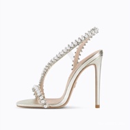 High Heels Women's Shoes European Station Fish Mouth Beaded Stiletto Women's Shoes High Heels Indepe