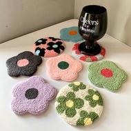 Flower Coaster Punch Needle Coaster/ Mug Rugs Coaster/ Coaster/ Custom Coaster/