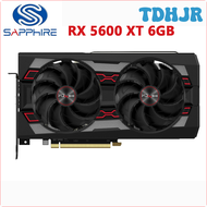 TDHJR Sapphire Radeon RX 5600 XT 6G D6 Video Card For AMD RX5600XT 6GB RX5600 XT Graphics Cards 14000MHz GDDR6 2304SP PC Map GPU Used SHERW