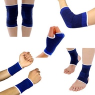 Basketball Wristband Outdoor Gym Sport Wrist Guard SweatbandPelindung Kaki Seksyen Nipis Bola Keranjang Perlindungan Gear Set Sukan Pengawal Pergelangan Kaki Pergelangan Tangan Siku Pelindung Lengan Pelindung Lutut Lelaki dan Wanita Kecergasan Yoga