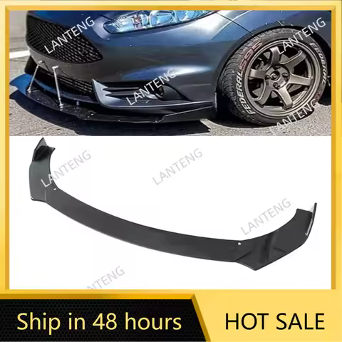 Car Front Bumper Lip For F0rd Fiesta RS ST Chin Spoiler Splitter Protection Side Corner Guard Exteri