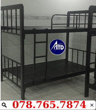 Giường sắt hộp 2 tầng 1m2x2m cao 1m7 giá rẻ miễn phí vận chuyển