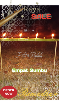 Pelita Raya Buluh Solar / Pelita Buluh LED 3modes / PELITA BULUH KLASIK Lampu pelita 3w flicker bulb