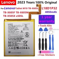 Original 4850mAh L18D1P32 Tab Replacement Baery For L.enovo Tablet M10 TB-X605L TB-X605F TB-X605M TB