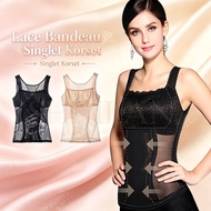 ShriLan Lace Bandeau Singlet Korset Pelangsing Perut Renda Mengencangkan Perut Wanita