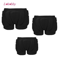 [Lohobby] Kids Butt Pad Shorts Tailbone Protective Padded Shorts Hip Protection 3D Thickened Skating