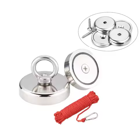 Super Strong Fishing Magnets Neodymium Magnet Hook Magnet With Countersunk Hole Eyebolt Magnetic Hoo