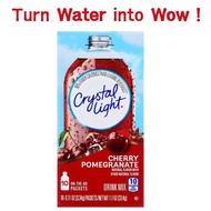 [Crystal Light] Cherry Pomegranate Drink Mix – Sugar-Free, 3.34g, 10 Sticks (12kcal per stick)