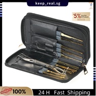 【SG】24pcs Professional Unlocking Lock Picking Tools Set Practice Lockset Kit with Leather Case for Locksmith Begin98250D