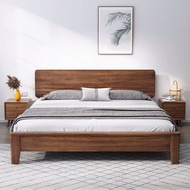 【SG Sellers】Single/Queen/King Bed Frame Solid Wooden Bed Frame Bed Frame With Mattress Storage Bed Frame