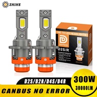 Mini D2S D4S LED Headlight Bulb Canbus Wireless D2R D4R Car Lights HID Xenon 1:1 Turbo Led Auto Ligh