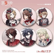 Game Identity Ⅴ Evelyn Mora Edgar Valden Florian Brand Matthias Czernin Cosplay COSTUME Badge Pin SP