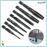 ESPOIR Tap Drill Bit, M3 M5 M6 M8 M10 M12 Drill Bit Tool Screw Thread Bit, Portable Multi-function H
