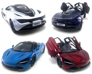 HCK Set of 4 2017 Mc Laren 720S - Pull Back Toy Sports Cars 1:36 Scale (Red/Indigo/White/Blue) HCK S