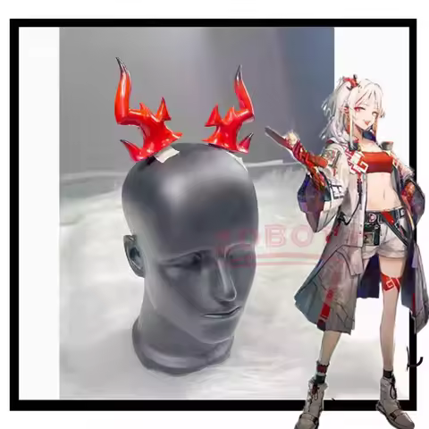 Game Arknights Nian' Cosplay Prop Nian Horns Arknights Headwear Cosplay Props for Halloween Christma