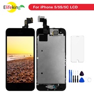 1PCS LCD Screen For Apple iPhone 5 5S 5C LCD Display Full Set Touch Screen Digitizer Home Button &amp;Front Camera Replacement Parts