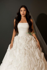 Váy cúp hoa thân croset