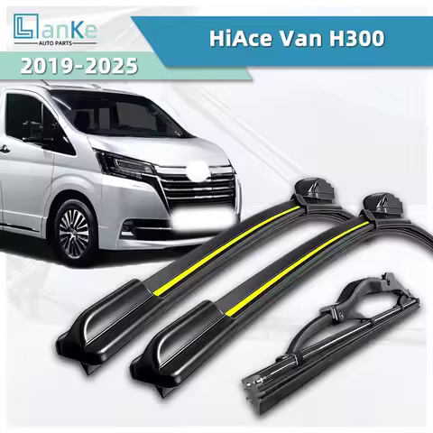 Lanke Wiper Fit For Toyota HiAce Van H300 (2019-2025) Natural Rubber Strip Boneless Silence Car Wind