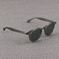 แว่นกันแดดทรงกลมสำหรับผู้ชายและผู้หญิง MOSCOT LEMTOSH แว่นกันแดดทรงกลมสีน้ำตาลลายเสือดาว แว่นกันแดดแ