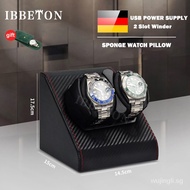 【In stock】IBBETON Luxry 2 Slot Watch Winder Leather Shaker Watches Box Automatic Winder Storage Case Mabuchi Motor Mechanical Watch box CSPX