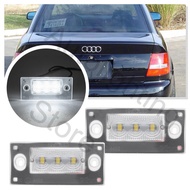 2PCS LED License number Plate Lights For Audi A3 8L S3 LCI 2000 2001-2003 A4 B5 S4 Avant/Kombi/Sedan