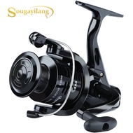 Sougayilang New 5.2:1 Gear Ratio Spinning Fishing Reel 4000 Series Anti-Corrosion Drive Gear Fishing Wheel for Freshwater and Salwater