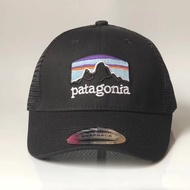 Patagonia รถบังคับหมวกเบสบอลแบบแข็งกึ่งตาข่ายสำหรับขับรถบรรทุกหมวกแก๊ปโผล่เดินทางหมวกบังแดดหมวกแก๊ปสำหรับเล่นกีฬากลางแจ้งผู้ชายและผู้หญิง