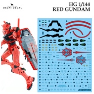 [ DELPI ] 580 HG 1/144 RED GUNDAM GQUUUUUUX WATER SLIDE DECAL