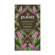 Pukka Peppermint & Licorice Organic Tea Bags x 20 ชา ชาอังกฤษ ชาสำเร็จรูป ชาสมุนไพรออแกนิค